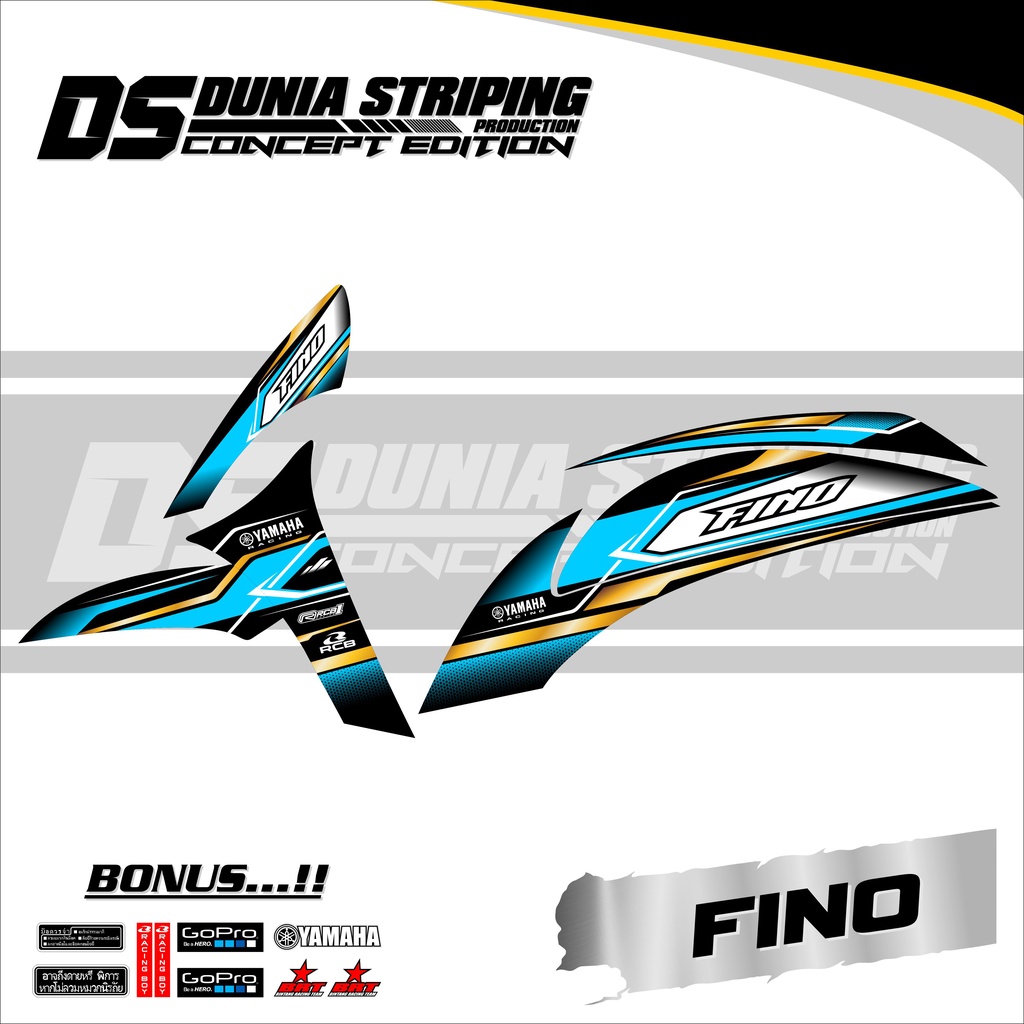 Sticker Striping Fino FI List Variasi DS-07