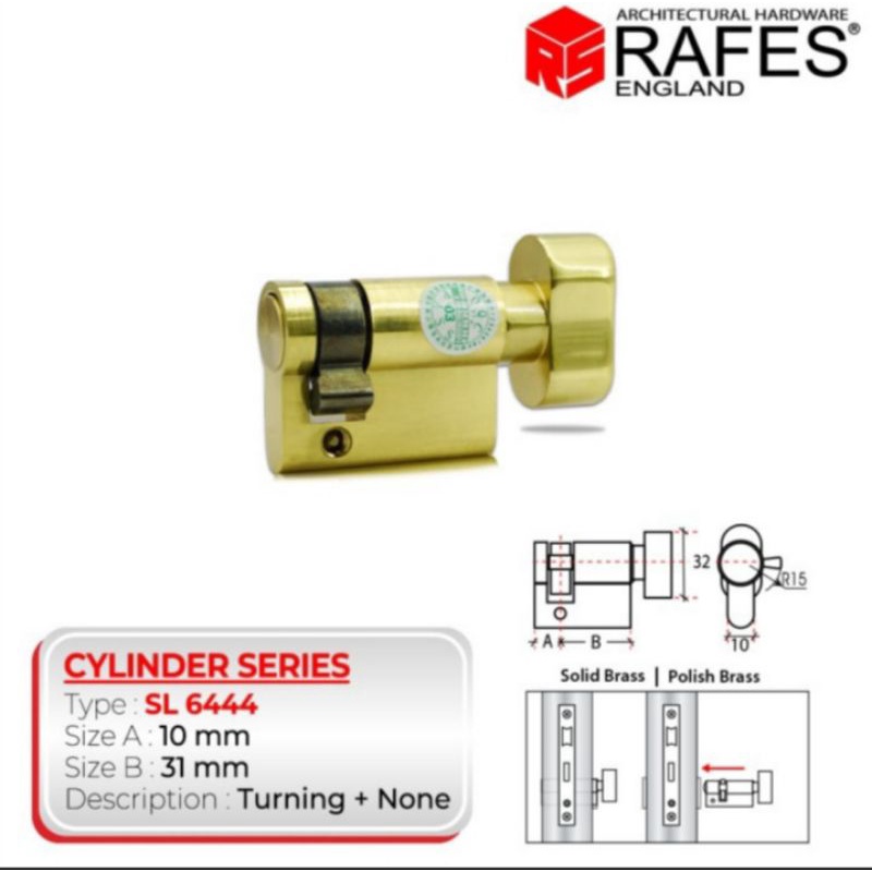 Silinder kunci Rafes SL- 6444