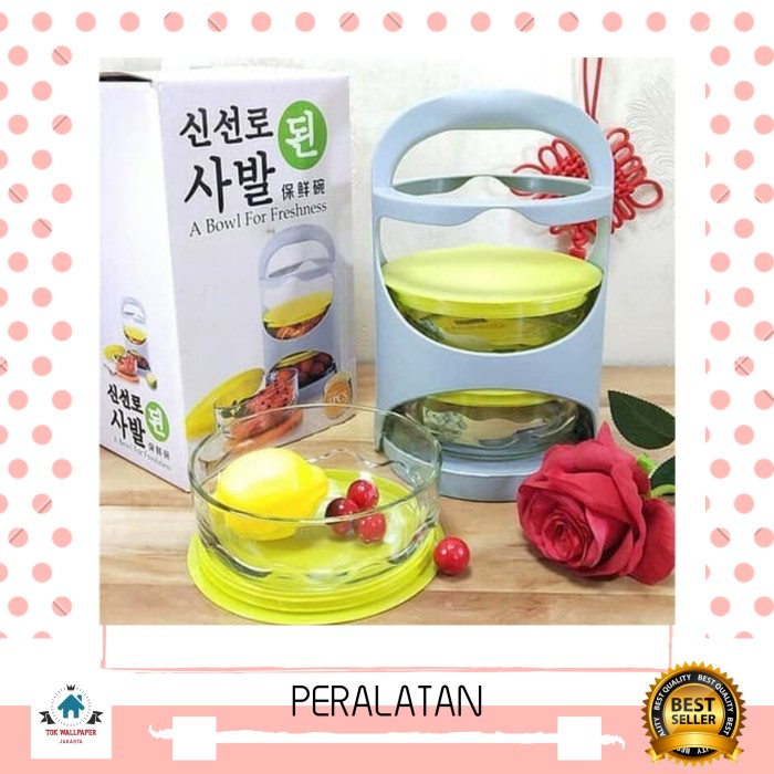 Mangkok Kaca - Rantang Kaca Mangkok 3 Susun