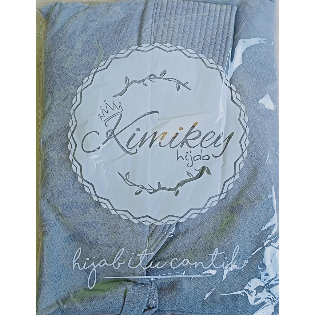 Jilbab Instan Jumbo Shaza By Kimikey-ABU/GREY