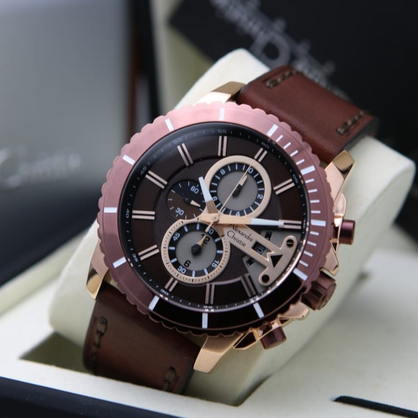 ORIGINAL Jam Tangan Pria Alexandre Christie AC 6527 / AC6527 / 6527 Garansi 1 Tahun Resmi