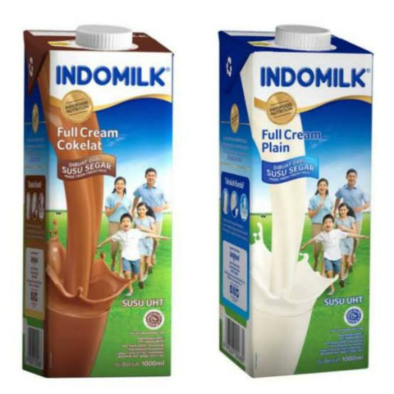 

Indomilk susu cair UHT kotak 1L / indomilk Kotak 1 liter