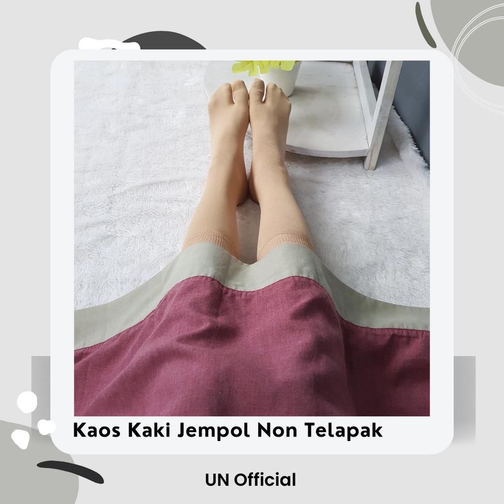 Kaos Kaki Jempol Wanita Muslimah Polos non Telapak Hitam Premium