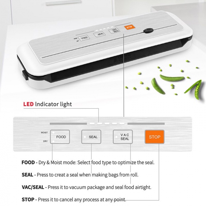 XIANLI VS6621 Automatic Vacuum Sealer Food Mesin Sealer Makanan