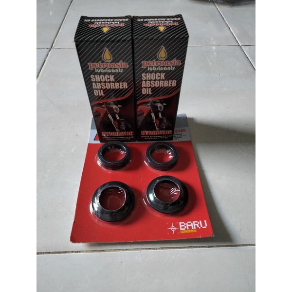 Seal Shock Depan+Seal Debu+Oli shock Rxk/Thunder 125/Nmax