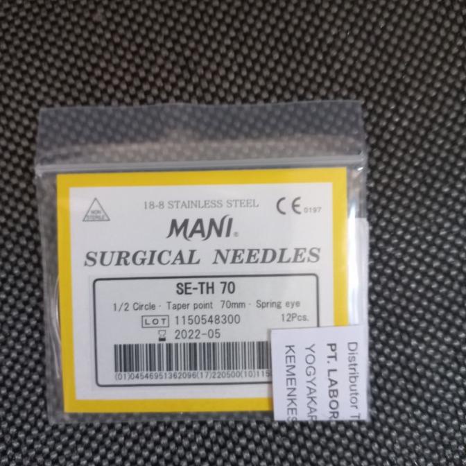 Jarum Bedah Se-Th 70/ Surgical Needle / Jarum Hecting Kulit / Mani