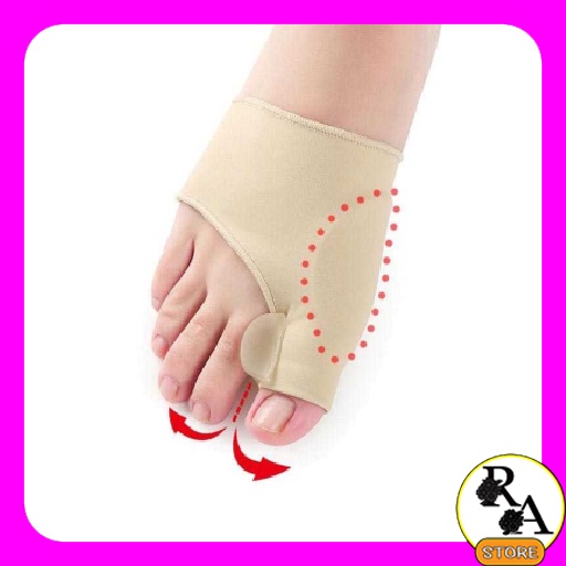 Original Alat Terapi Sleeve Korektor Tulang Jempol Bunion Bengkok Hallux Valgus Orthotics Sepasang
