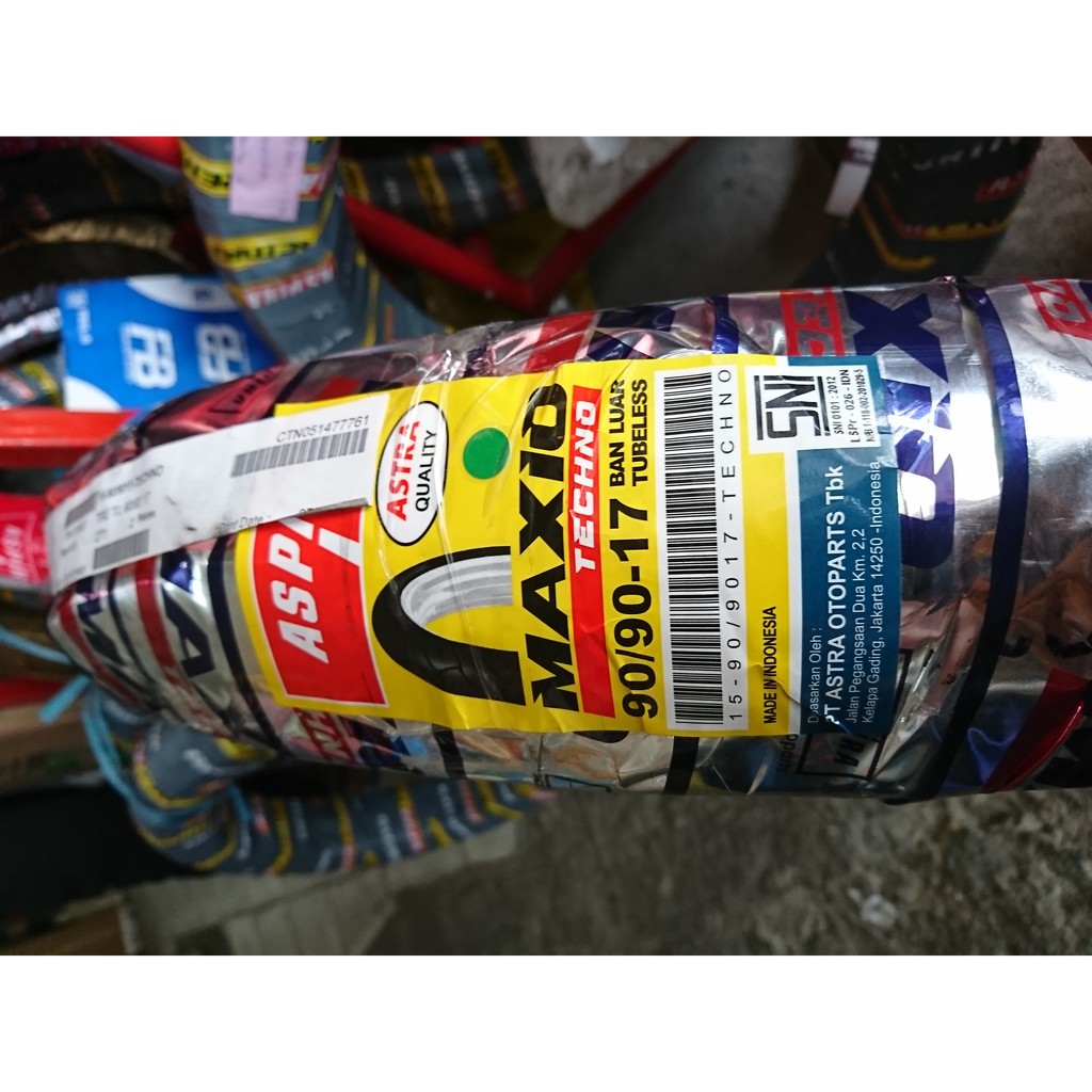 Aspira MAXIO TECHNO 90/90 ring 17 ban tubeless motor jupiter mx vixion supra verza mega pro