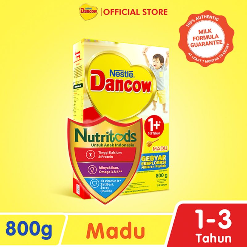 DANCOW 1+ Vanilla dan Madu 750G/800G MURAH