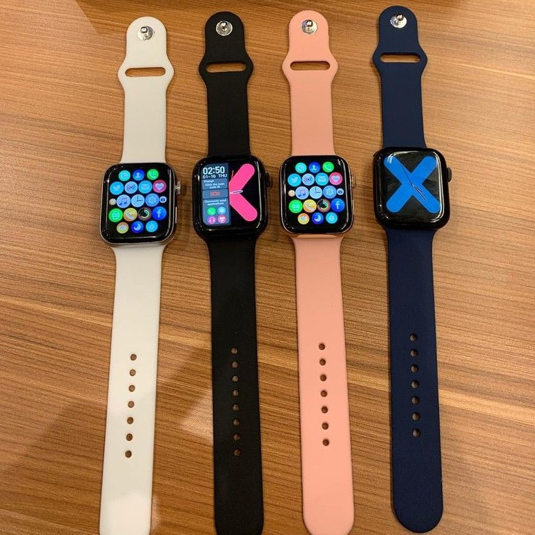 JAM TANGAN PRIA WANITA Smartwatch seri 6S FREE BOX Menghitung detak jantung dan kalori ganti walpape