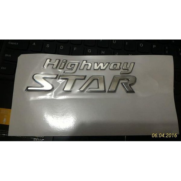 Emblem bagasi   HIGHWAY STAR   HWS Livina HWS Serena HWS