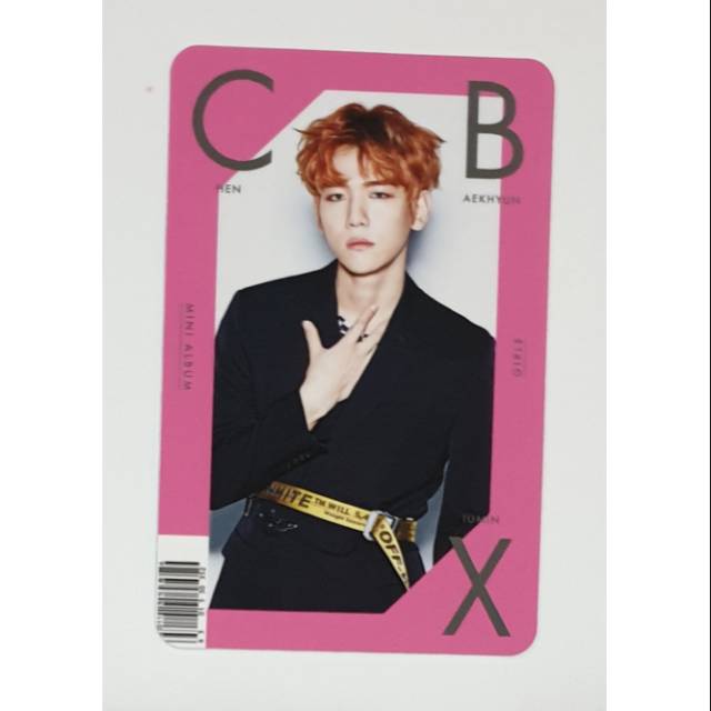 Exo baekhyun cbx girls album photocard / pc