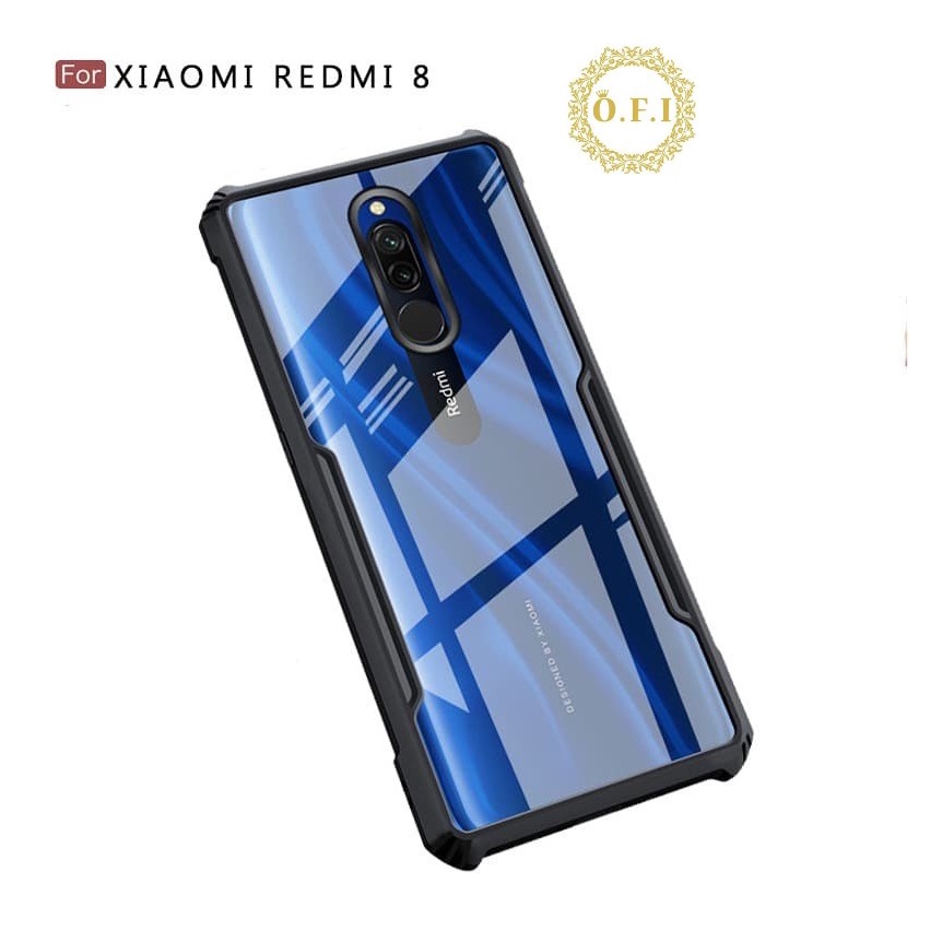 Shockproof Case Redmi 8 / Redmi 8A / Redmi 8A Dual / Transparan List Black Anti Fall