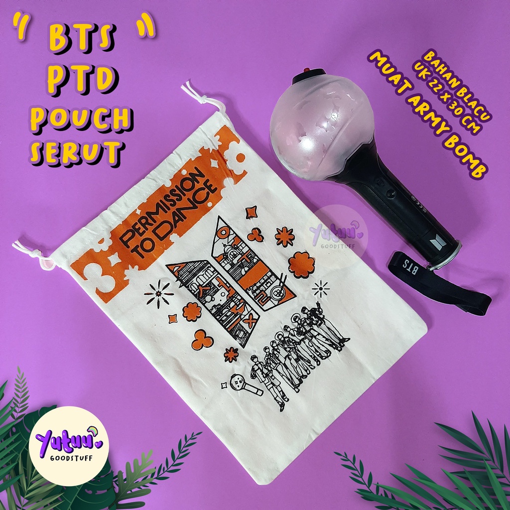 BANGTAN BUTTER POUCH SERUT / KPOP POUCH / POUCH SERUT/ PPOUCH SERBAGUNA