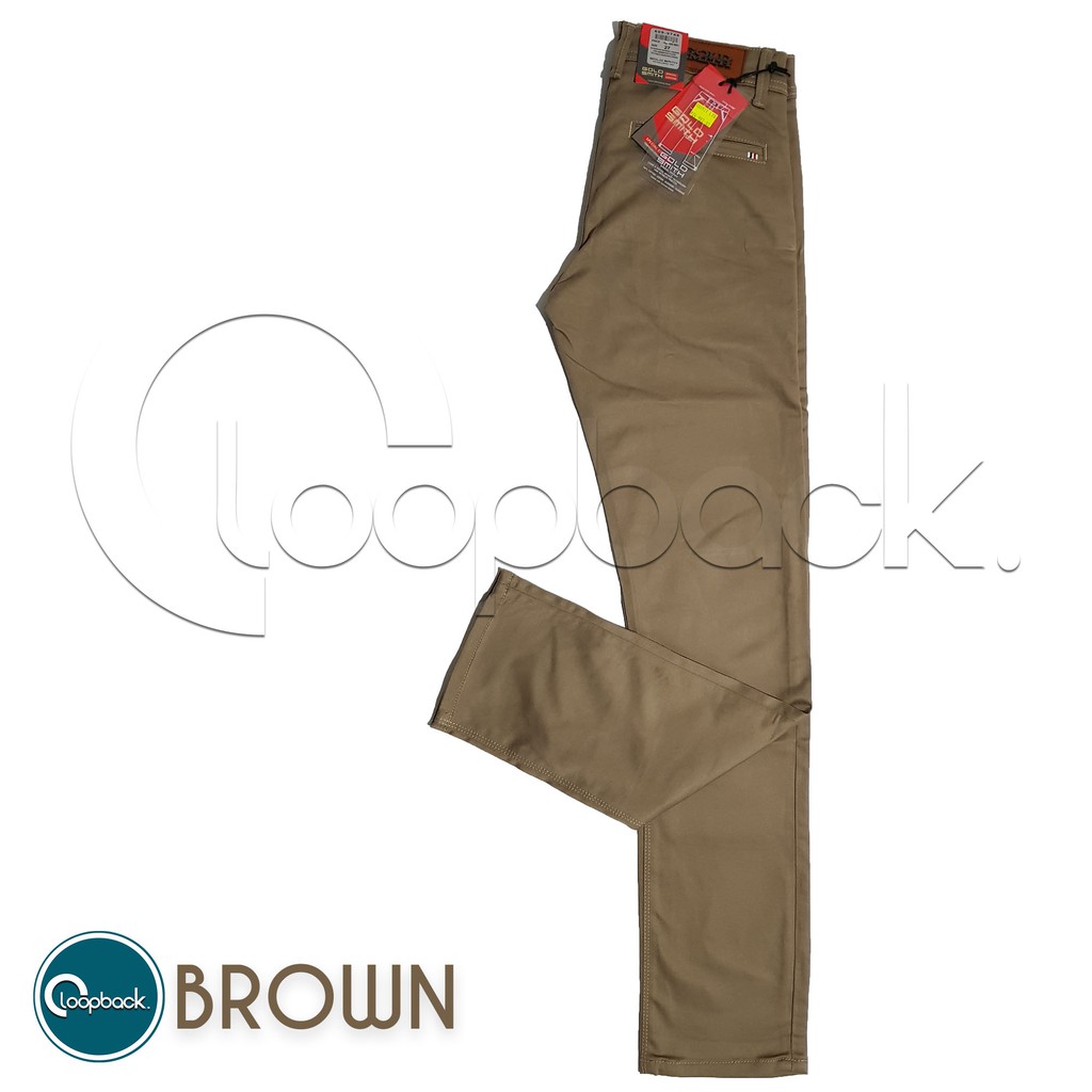 Celana Chino Slim Fit Gold Smith | Celana Panjang Pria Kualitas Premium Brown [ORIGINAL]