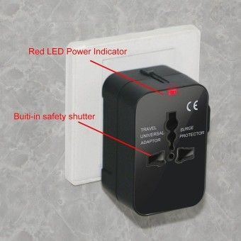 Universal Charger Adaptor Power Internasional Dengan Dual USB Port