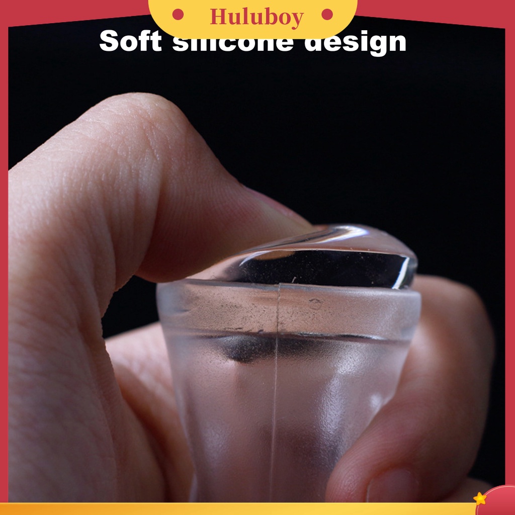 Huluboy Huluboy♡ Alat Stamper Pengikis Kuku Kepala Ganda Elastisitas Tinggi Bahan Silikon Untuk Manicure