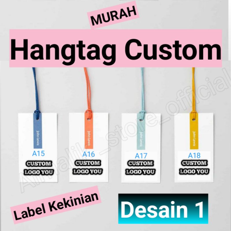 

Hang tag label baju custom gantungan price size fashion celana kaos sepatu souvenir acara pernikahan ucapan terimakasih