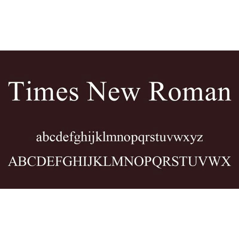 Font 5 Times New Roman