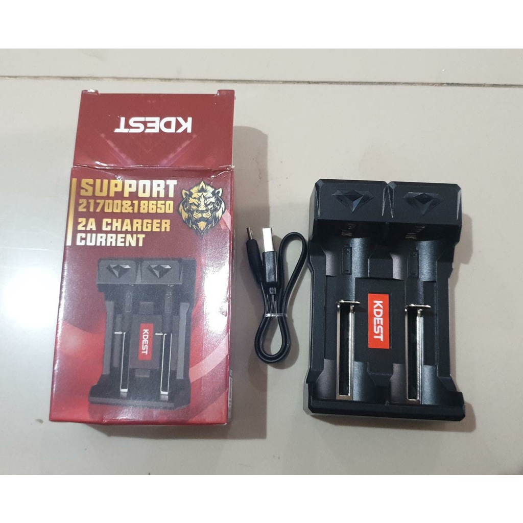 CHARGER KDEST 2AC SUPPORT 18650 &amp; 21700