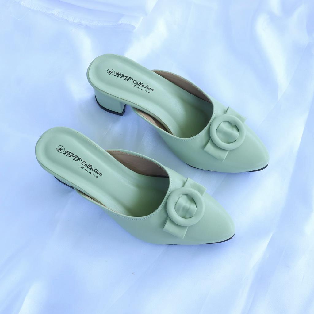 HMF Derniya Heels Mules Wanita RD14