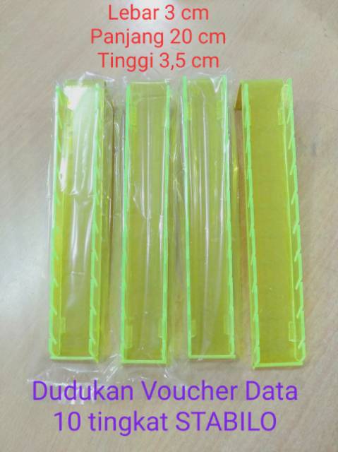 Dudukan voucher data 10 tingkat stabilo