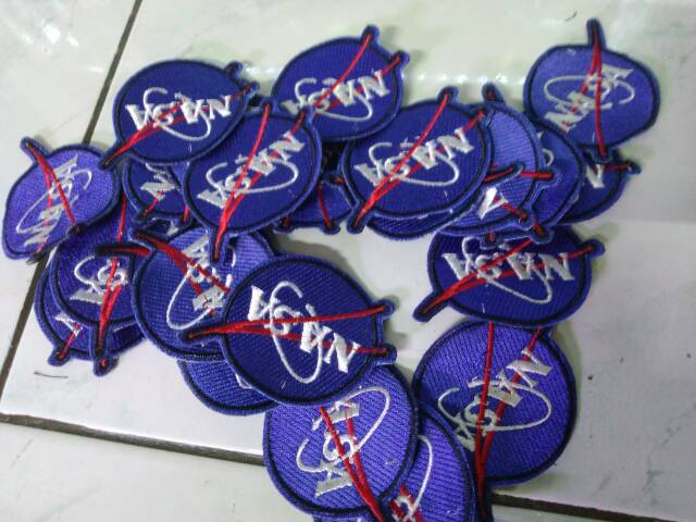 Emblem patch bordir nasa