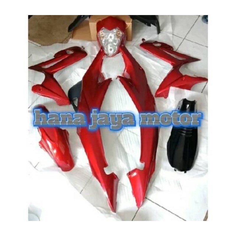 Cover Fullset Body Body Full Satria Fu Thailand Satria Fu Lama Tua Merah