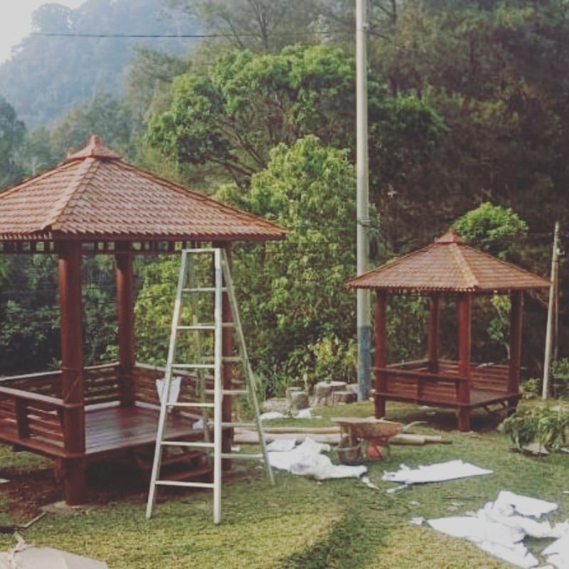 gazebo kayu kelapa