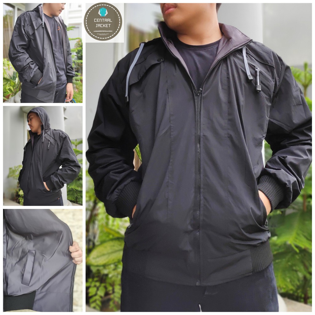 JAKET BB HARRINGTON PRIA - JAKET HOODIE WATERPROOF HIGH QUALITY