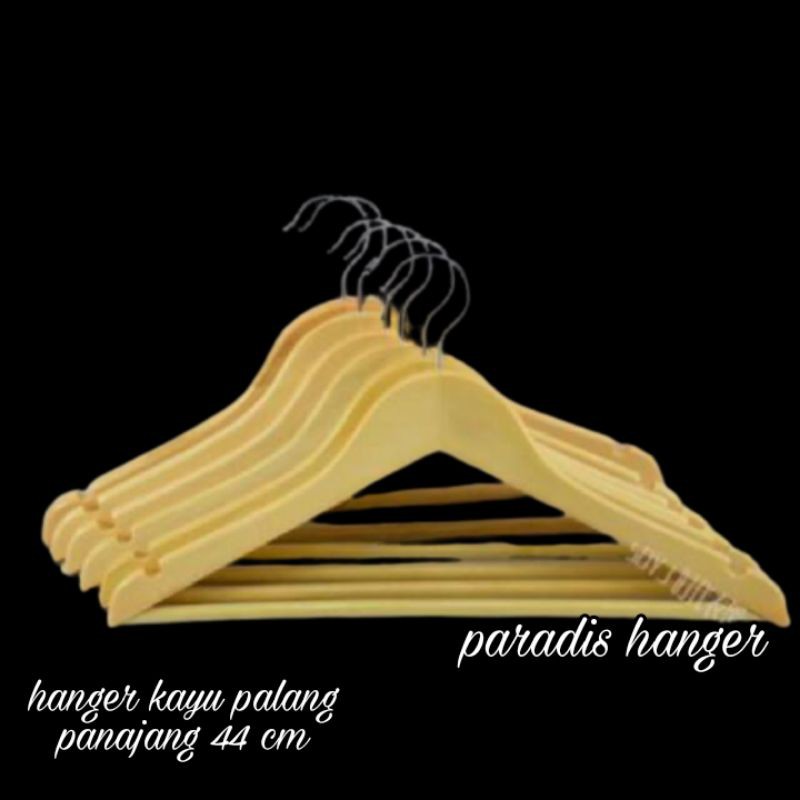 Hanger Kayu Palang Natural | Gantungan Kayu Dewasa | Wood Hanger