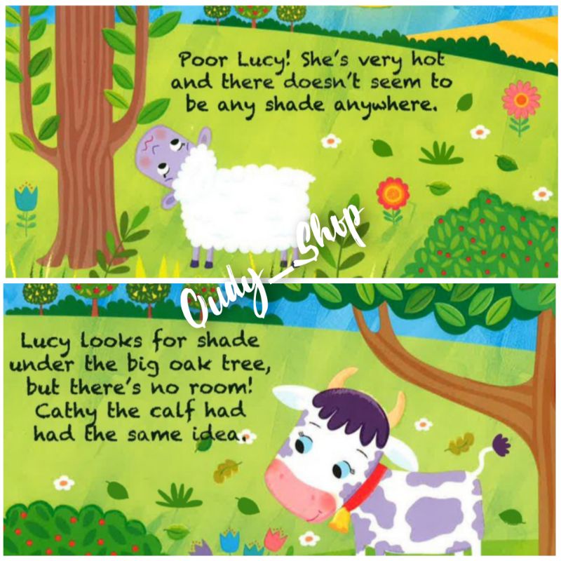 A Baby Animal Board Book Lucy The Lamb Buku Cerita Anak Impor Murah