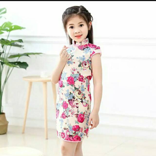 Dress cheongsam china imlek cewek