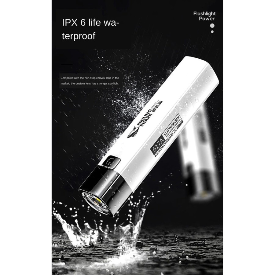 Senter LED Mini Flashlight Bright USB Rechargerable 5W - YT-81025