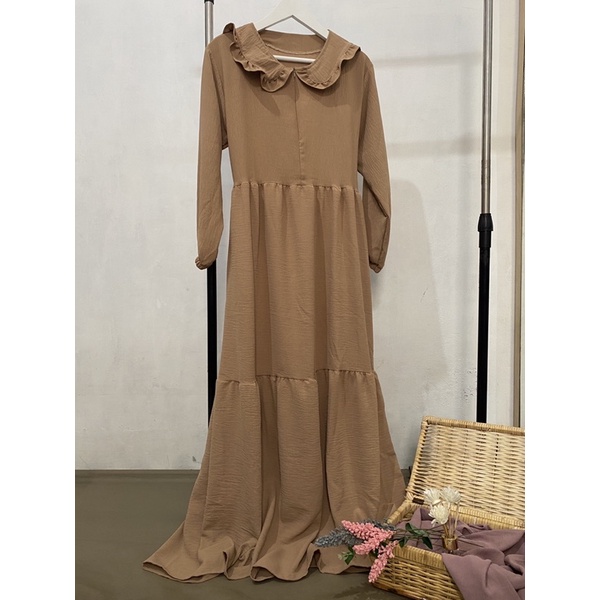 Gamis rayon crinkle krinkle dress rayon crinkle airflow