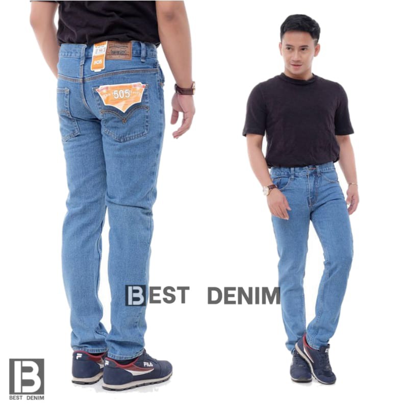 Celana jeans pria panjang standar reguler fit terbaru terlaris termurah