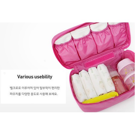 TBI KOREAN TRAVEL STORAGE BAG MULTIFUNCTION ORGANIZER UNTUK  BRA, COSMETIC, BABY, DLL