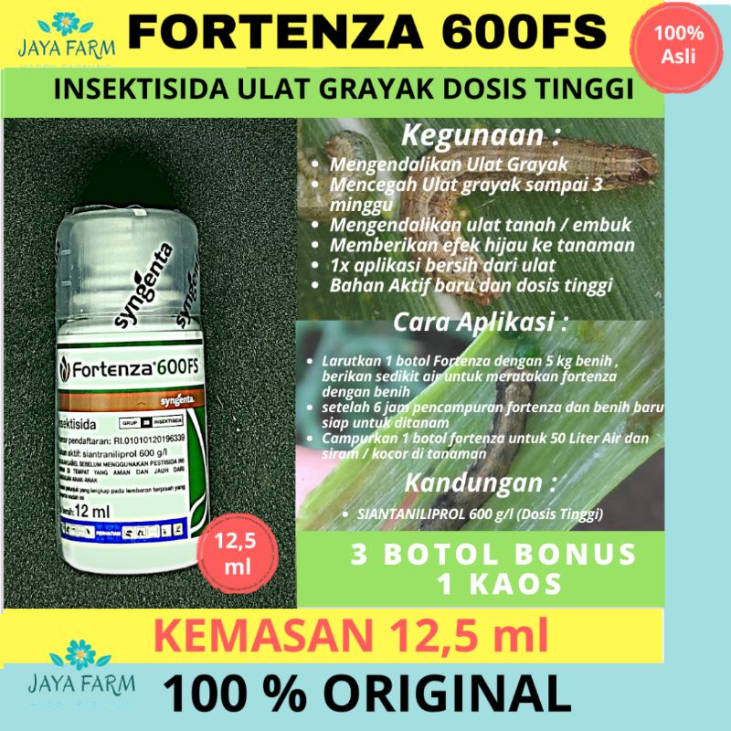 Jual INSEKTISIDA FORTENZA 600 FS | RACUN HAMA ULAT GRAYAK DOSIS TINGGI