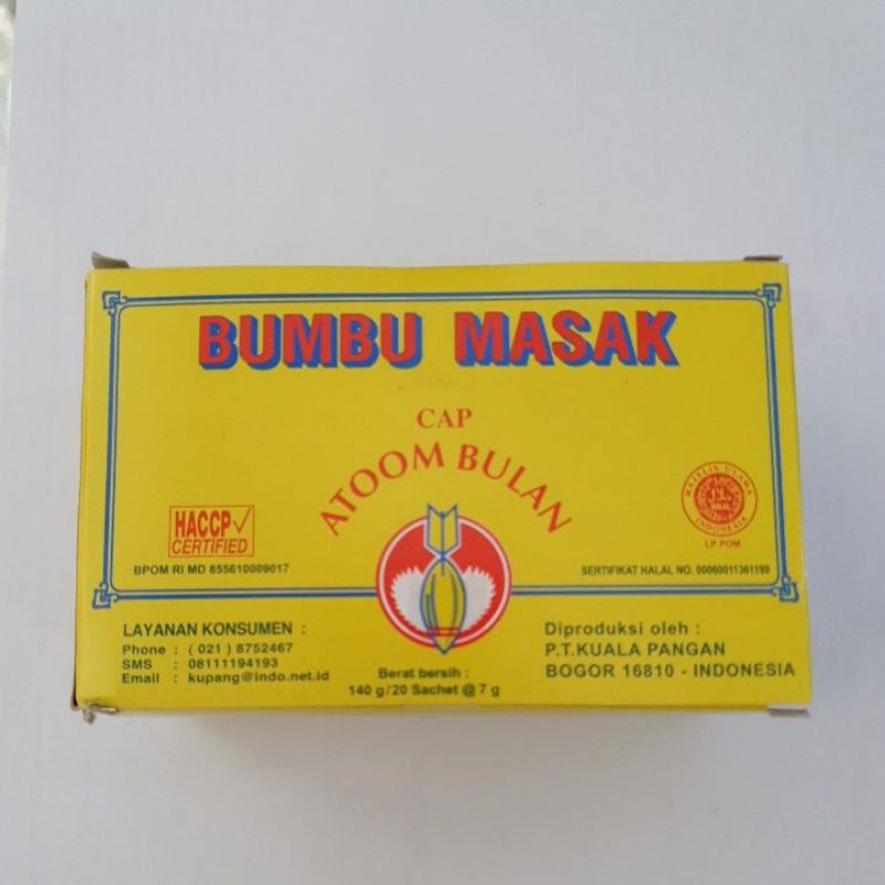 

BUMBU MASAK cap Atoom bulan (pack)