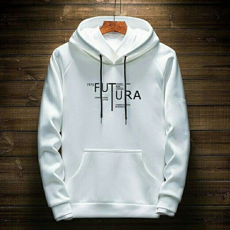 Futura Hoodie Zipper Cowo Fleece Keren'