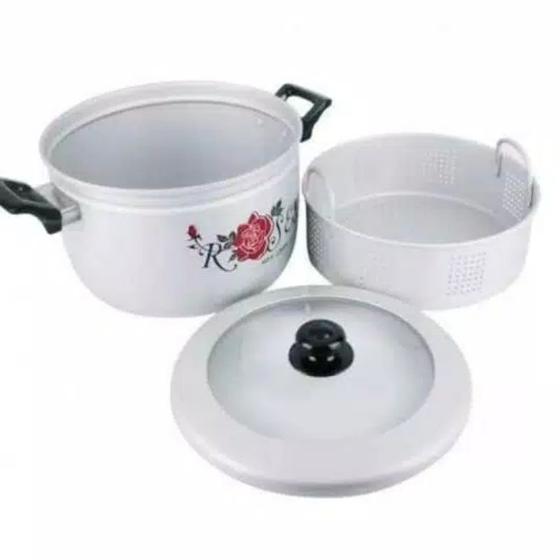 PANCI STEAMER  MULTI FUNGSI PANCA GUNA MASPION 30CM/PANCI KUKUS MASPION