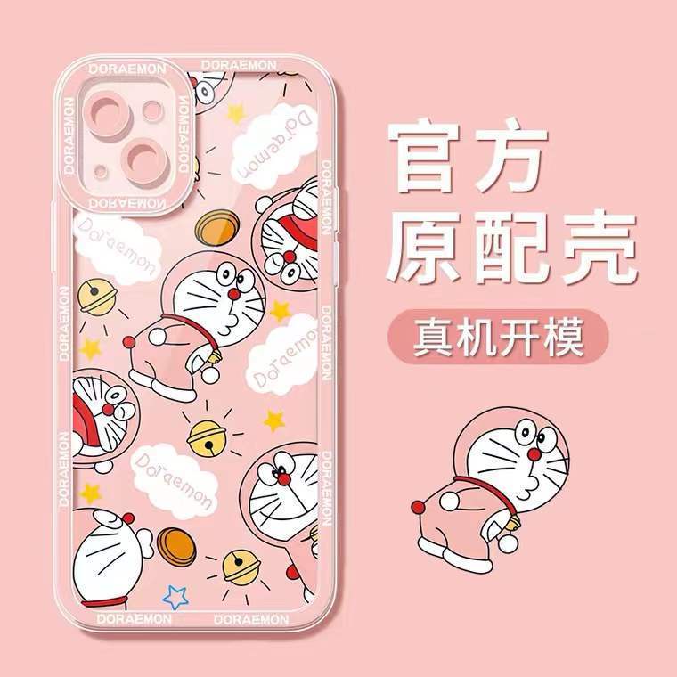 Soft Case Silikon TPU Transparan Motif Kucing Cantoon Untuk Iphone 13 12 Mini 11 10 Pro XS Max X XR 8 7 6 6S Plus SE 2020