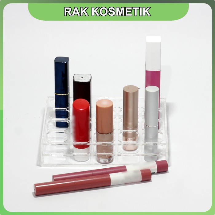 

Terlaris Rak Kosmetik Lipstik Make Up Organizer isi 20