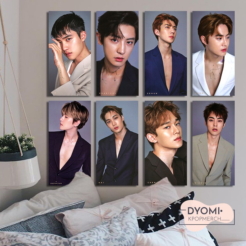 POSTER KAYU EXO, HIASAN DINDING KPOP, POSTER KAYU KPOP, DEKORASI RUANGAN EXO, DEKORASI KAMAR KPOP