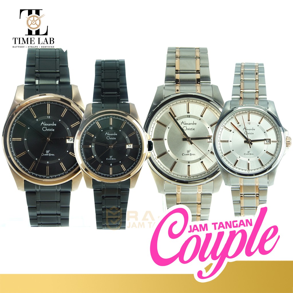 JAM TANGAN COUPLE ALEXANDRE CHRISTIE AC8502 / AC 8502 ORIGINAL