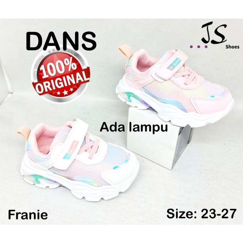 DANS FRANIE - SEPATU SNEAKERS NYALA ANAK CEWEK MERK DANS