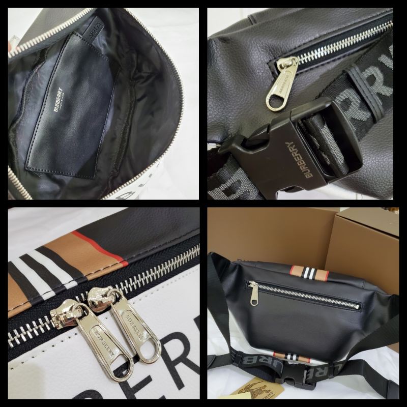 Waistbag BURBERRY Logo Sonny Icon Stripe Bumbag Kualitas Super Premium