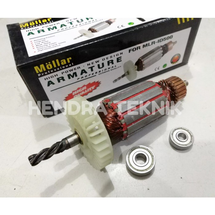 ARMATURE. ANGKER BOR 13MM ID 500 MOLLAR. SUIT BOSCH GBM13