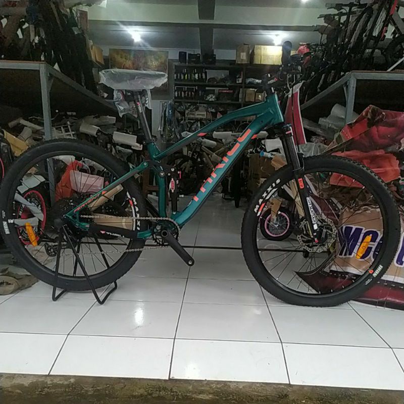 Sepeda MTB 27,5 Thrill Fervent Elite GREEN ORANGE + GARANSI RESMI