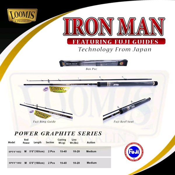 joran loomis iron man 165 solid carbon